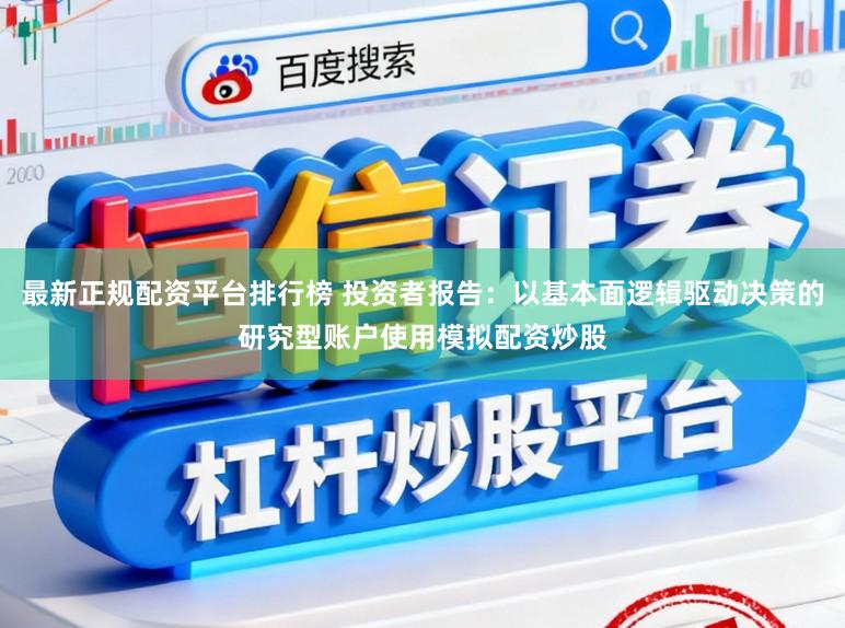 最新正规配资平台排行榜 投资者报告：以基本面逻辑驱动决策的研究型账户使用模拟配资炒股